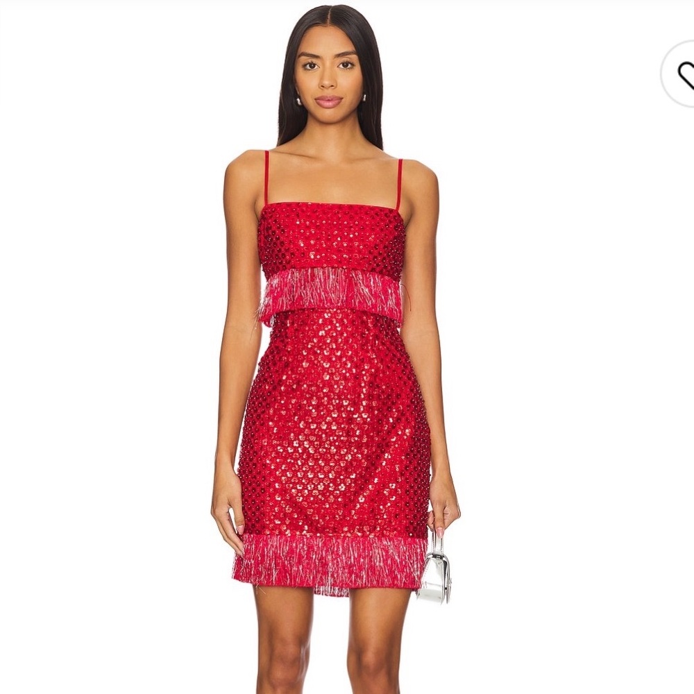 Saylor Caitriona Dress in Ruby Size Small